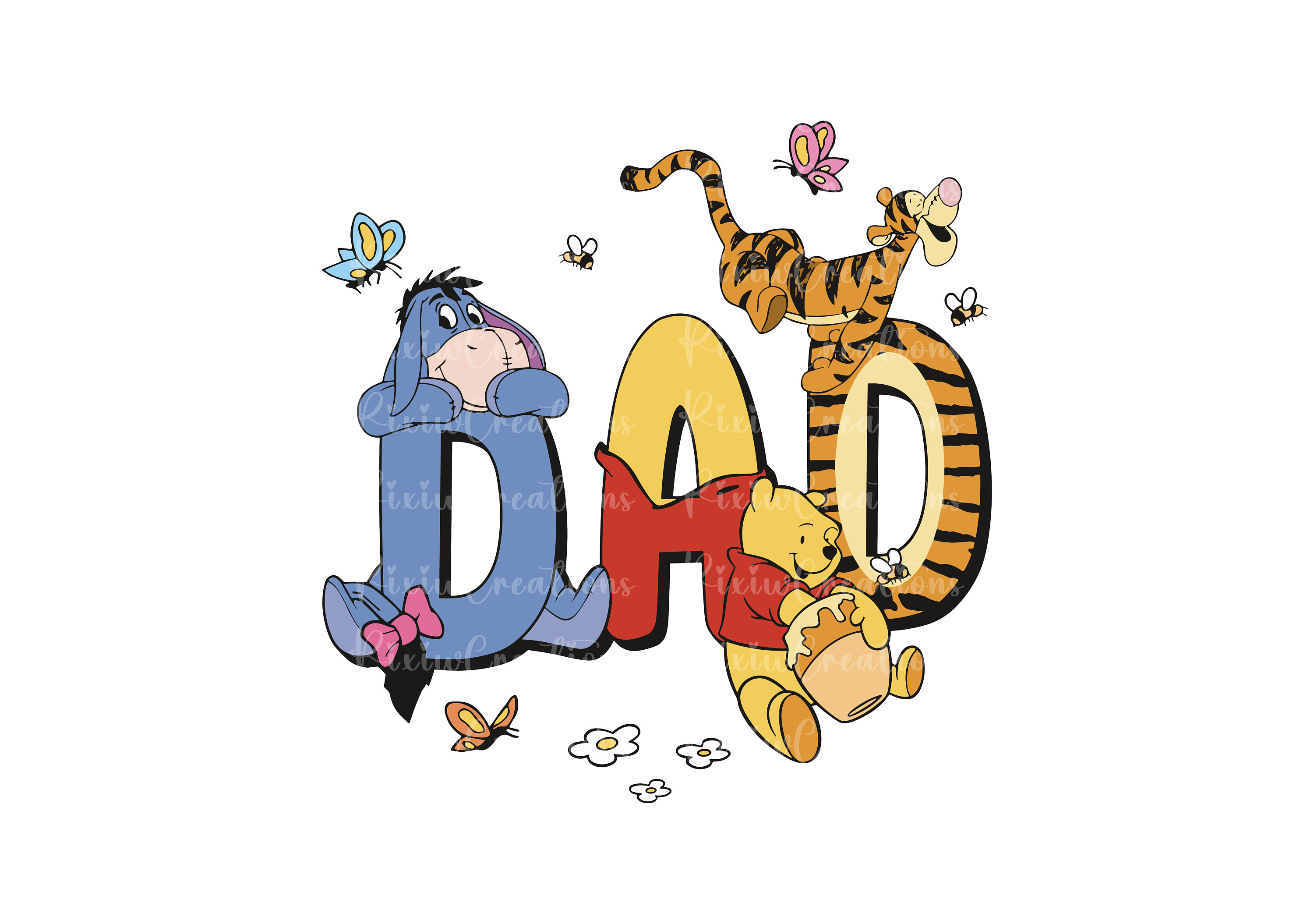 Dad Png, Dad Svg, Winnie the Pooh Dad Png, Winnie the Pooh Svg