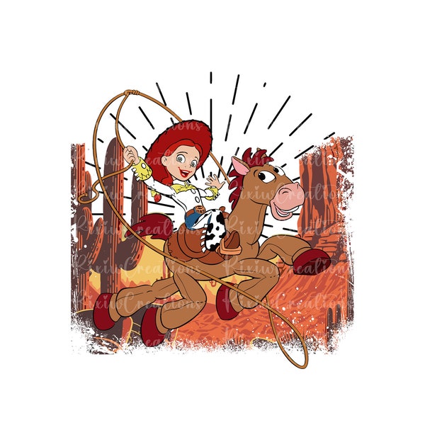 Toy Story Jessie Cowgirl Png, Toy Story Png, Retro Toy Story Png, Jessie Png, Toy Story Shirt, Cowgirl Png, Only Png, Digital File