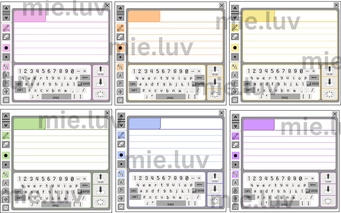 Pictochat Text Template Etsy