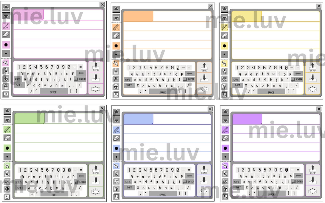 Pictochat Text Template Etsy