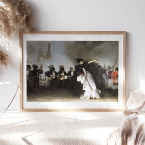 John Singer Sargent, El Jaleo, 1882 Living Room Wall Decor, Premium Canvas Paper, Kitchen Wall Art, Fine Art Paintings Reproductions TOP-275
