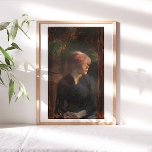 Henri de Toulouse-Lautrec, Carmen Gaudin, 1885, Kitchen Wall Décor, Moody Female Art Digital Print Painting Reproduction Poster Fem-177