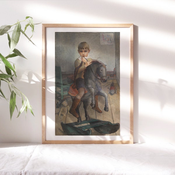 Alvar Cawén, Matti, 1933, Nursery Wall Décor, Premium Canvas Paper, Kids Wall Art, Fine Art Paintings Reproductions Nur-265