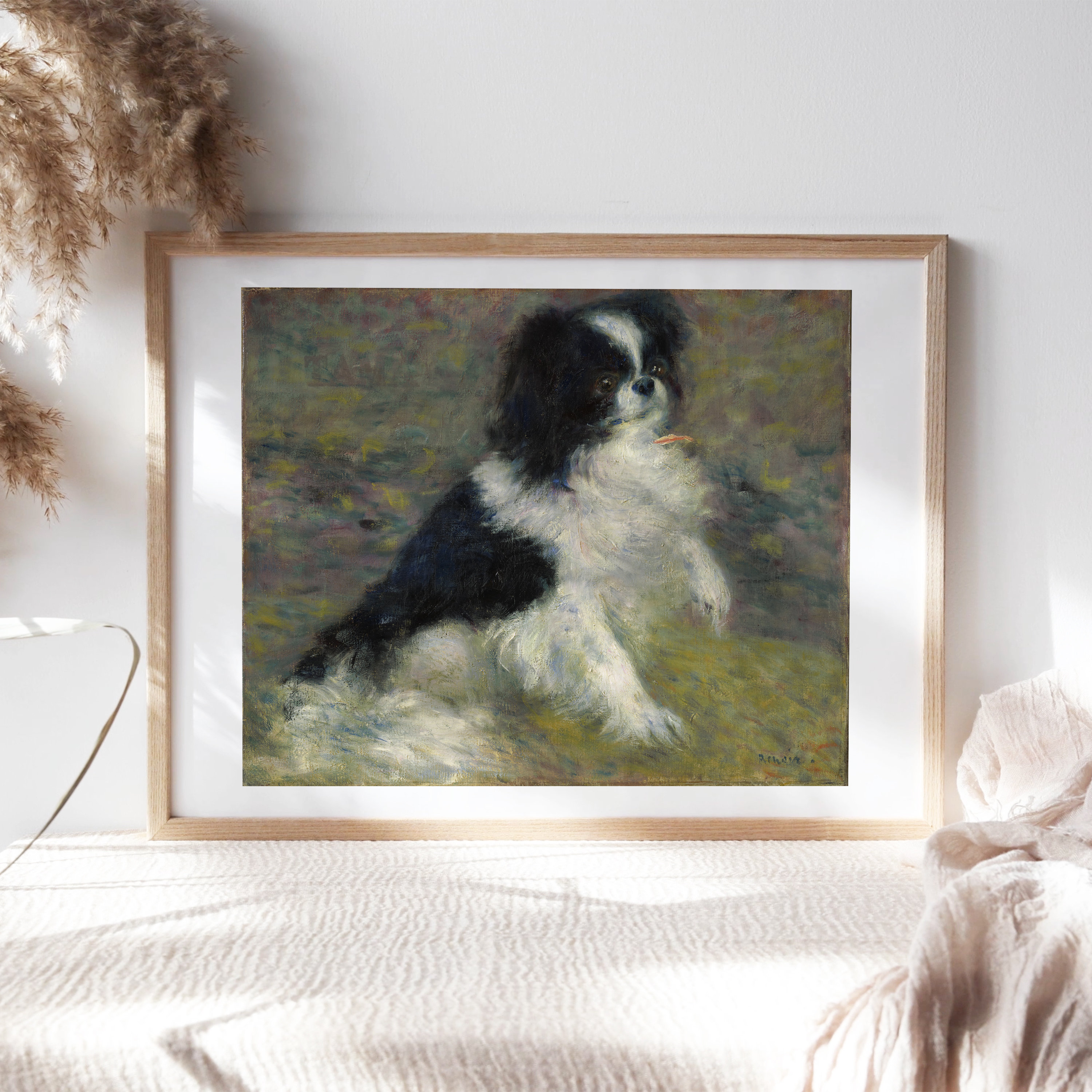 Pierre-auguste Renoir Tama, the Japanese Dog 1876 Wall Décor