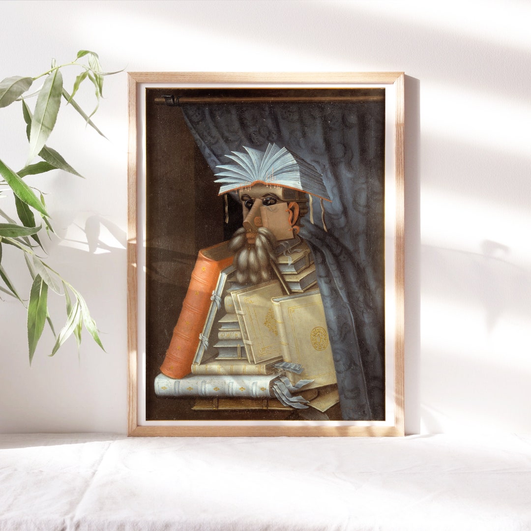 Guiseppe Arcimboldo the Librarian 1562 Living Room Wall - Etsy