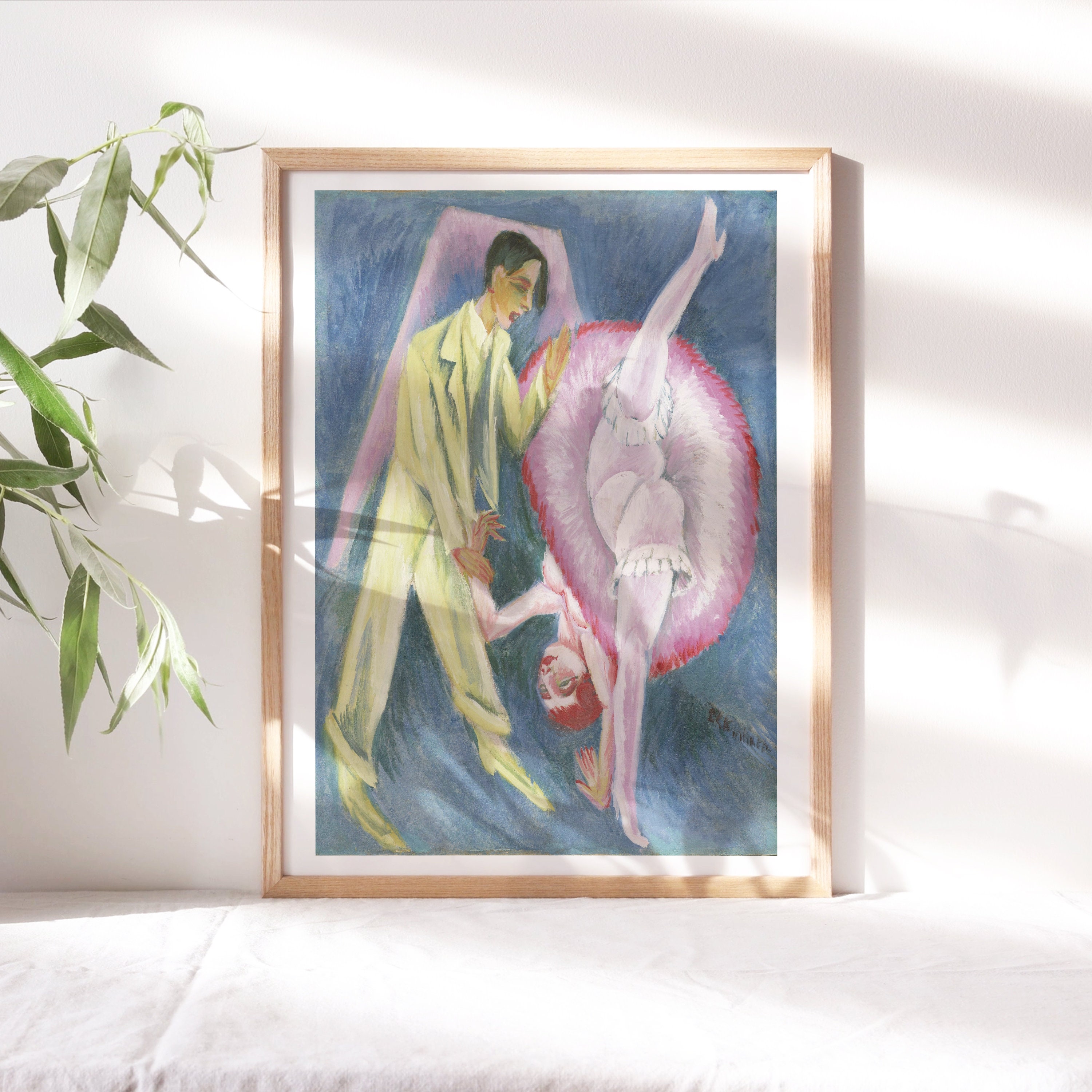 Ernst Ludwig Kirchner Dancing Couple 1914 Fine Art Poster Moody Wall ernst-ludwig-kirchner-dancing-couple-1914-fine-art-poster-moody-wall