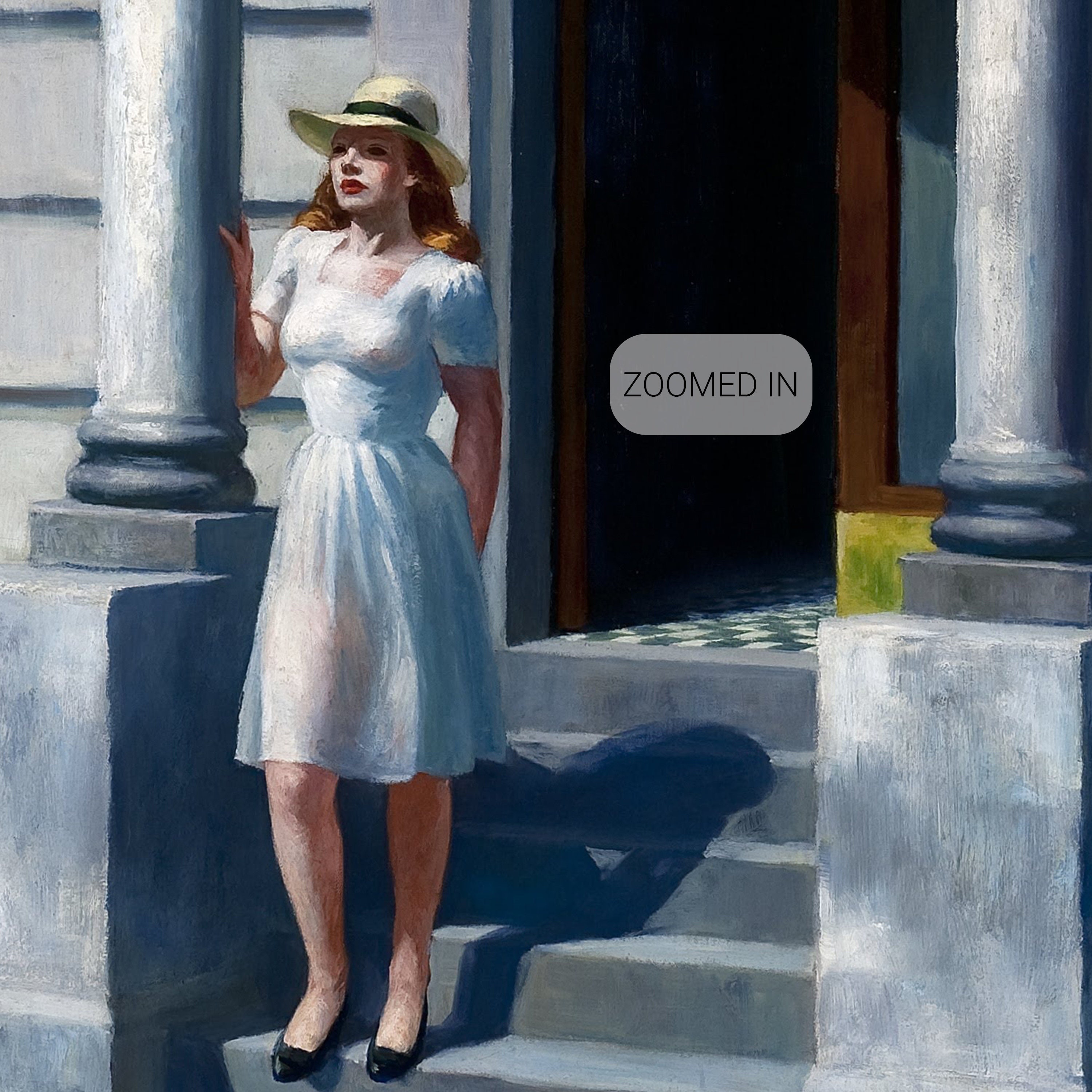 Edward Hopper Summertime 1943 Living Room Wall D cor Premium Canvas 