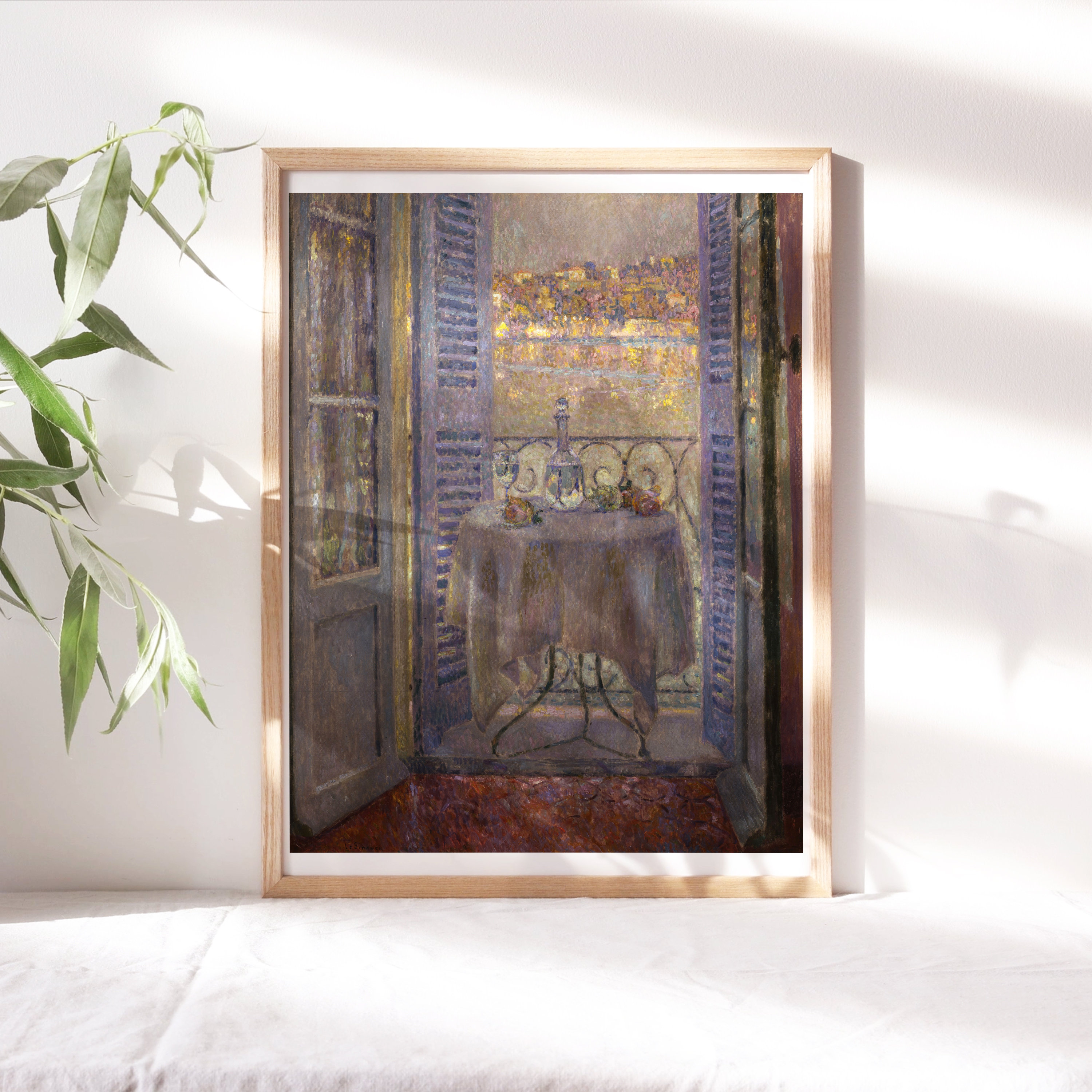 Henri Le Sidaner, Window on the Bay of Villefranche 1924 Fine Art