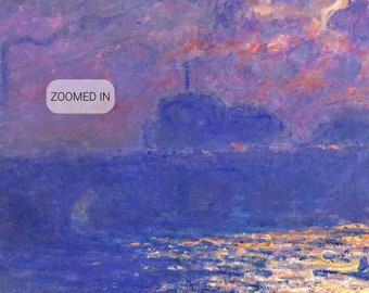 Claude Monet, Waterloo Bridge Sunlight Effect 1900 Fine Art Poster