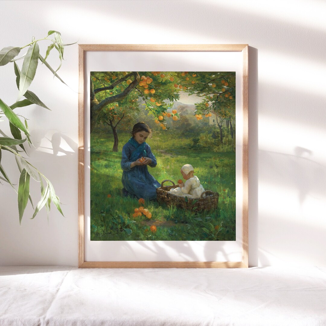 Virginie Demontbreton, Under the Orange Tree, 1900, Nursery Wall Décor