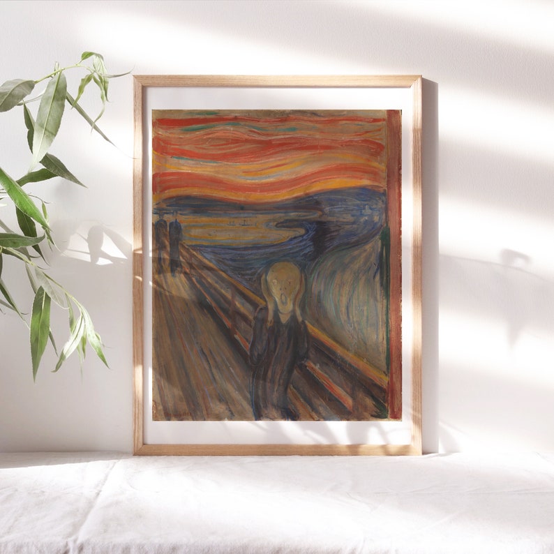 Edvard Munch, the Scream, 1893, Fine Art Print Reproductions, Poster ...