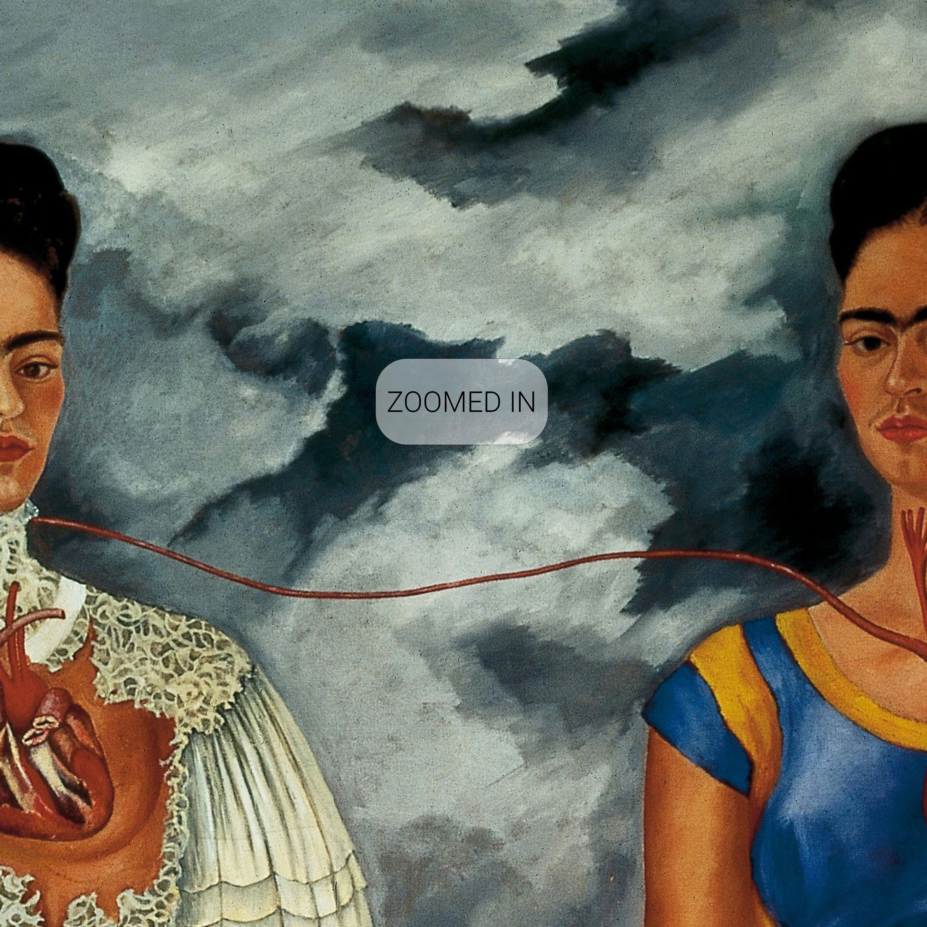 Frida Kahlo, the Two Fridas, 1939, Bathroom Wall Decor, Premium Canvas ...