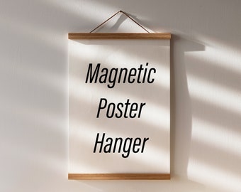 Magnetic Poster Hanger For Posters Prints & Paintings, Poster Holder, Wall Art Hanger, Picture Frame Alternative Wall Mount Frame, Art Frame