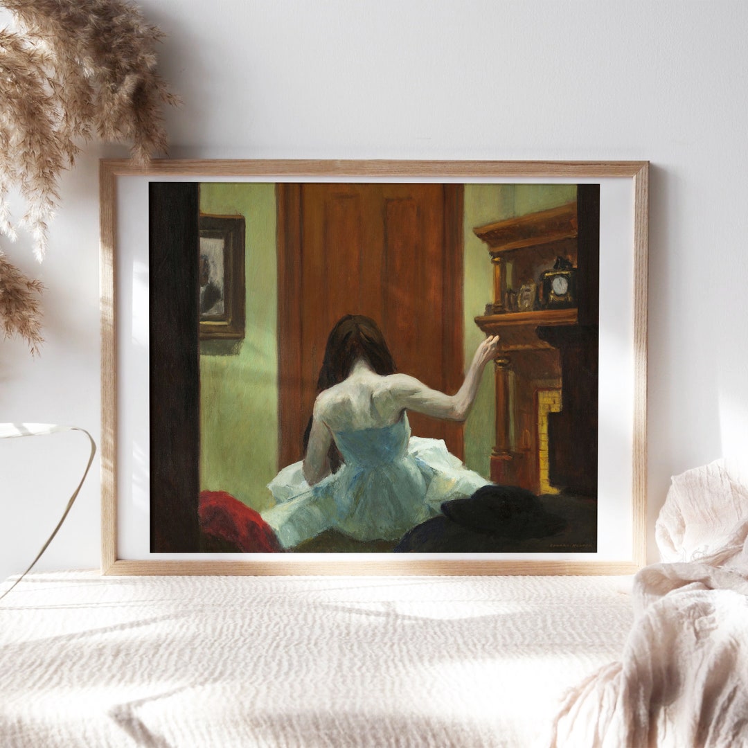 Edward Hopper, New York Interior, 1921, Fine Art Poster, Moody Wall ...