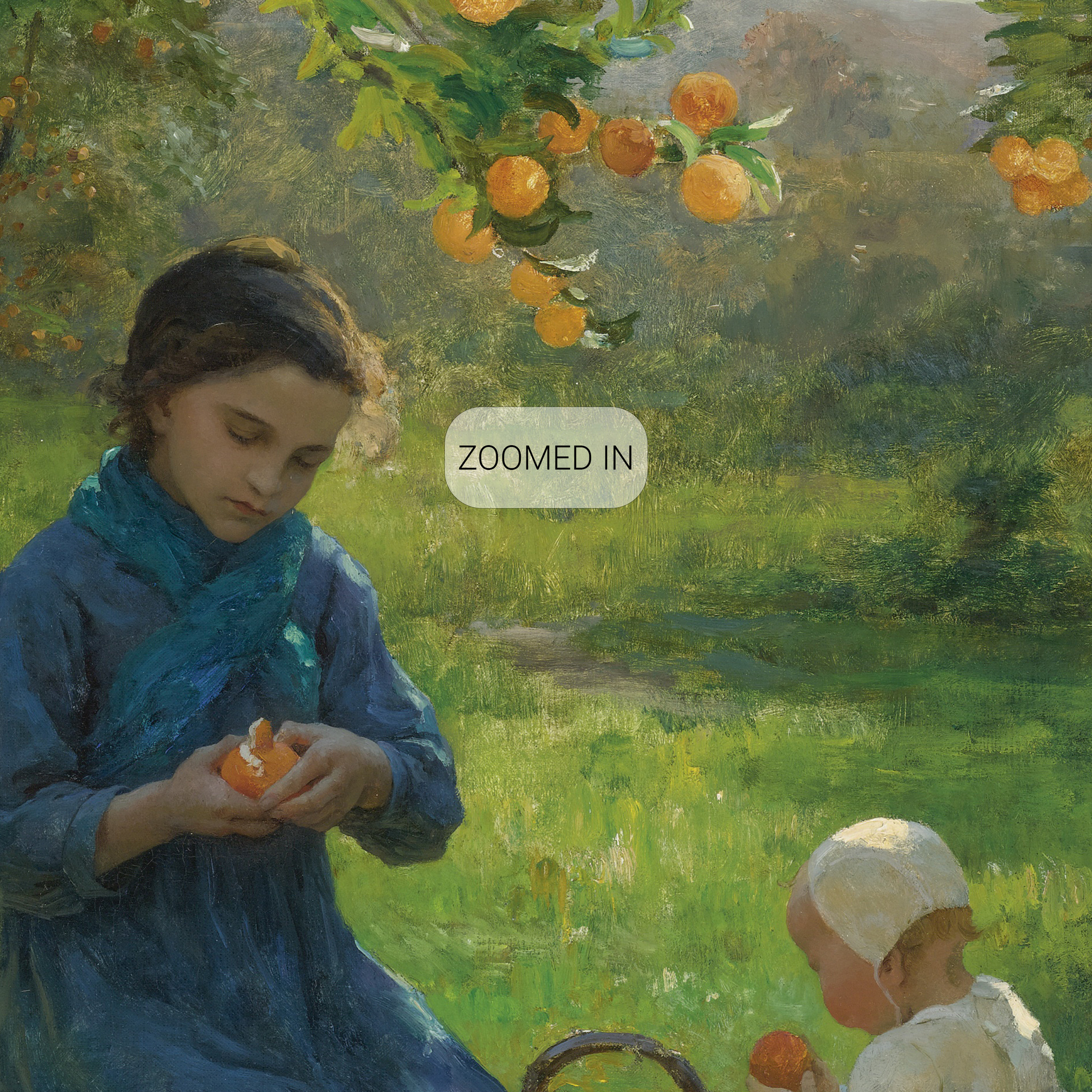 Virginie Demontbreton, Under the Orange Tree, 1900, Nursery Wall Décor