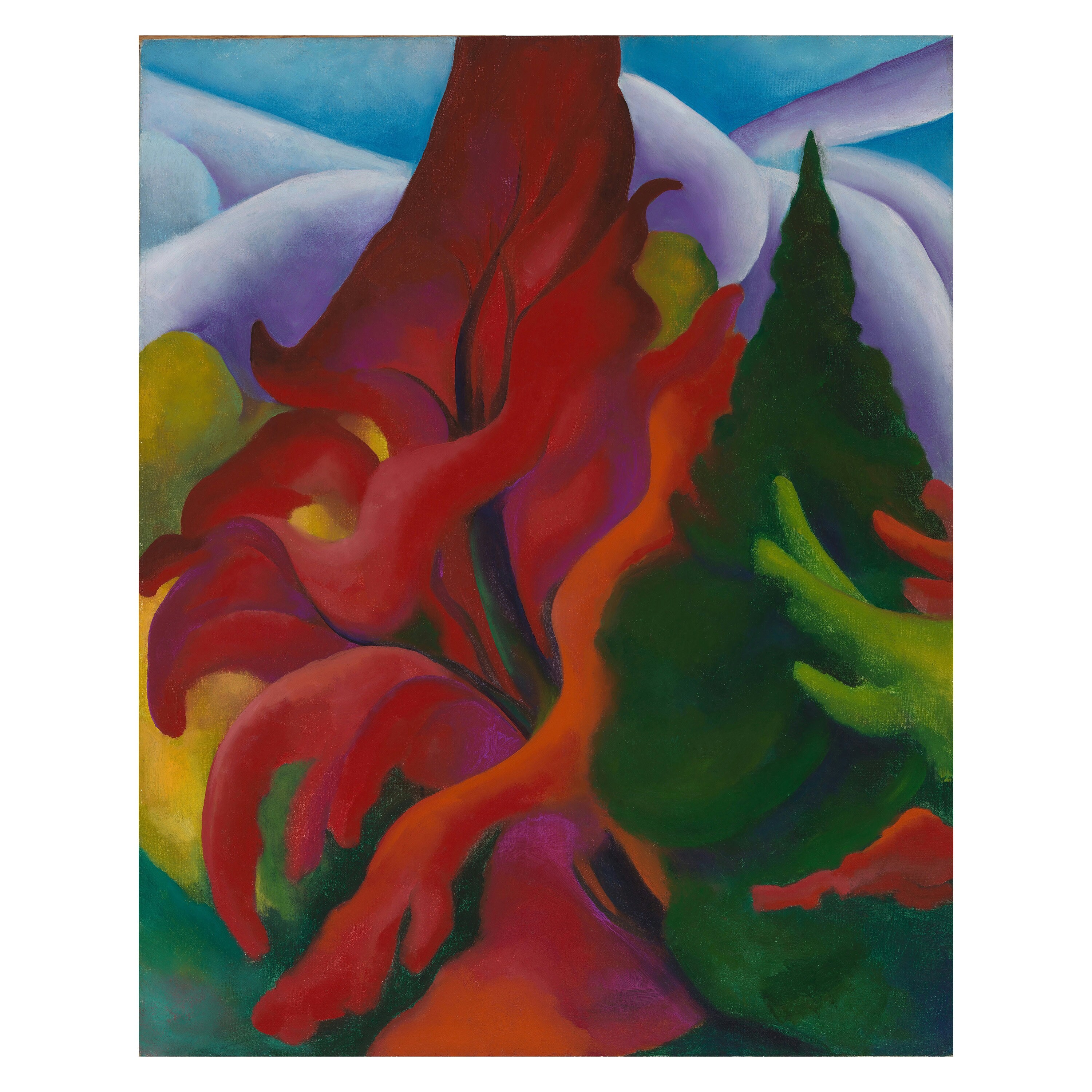 Georgia O'keeffe, Trees in Autumn, 1920, Fine Art Poster, Moody Wall ...