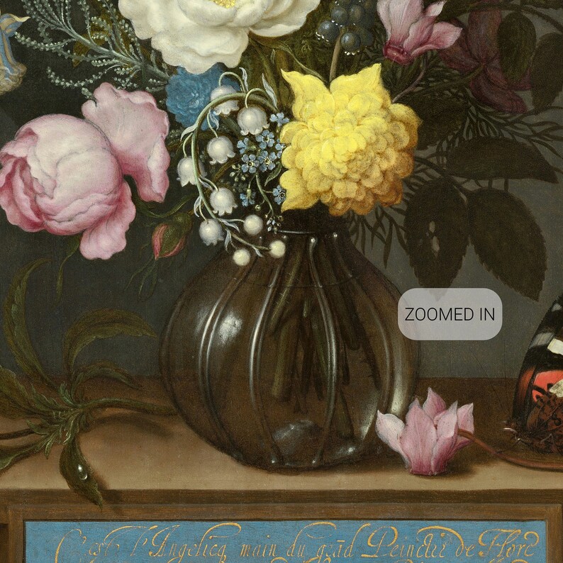 Ambrosius Bosschaert, Bouquet of Flowers in a Glass Vase, 1621 Canvas ...