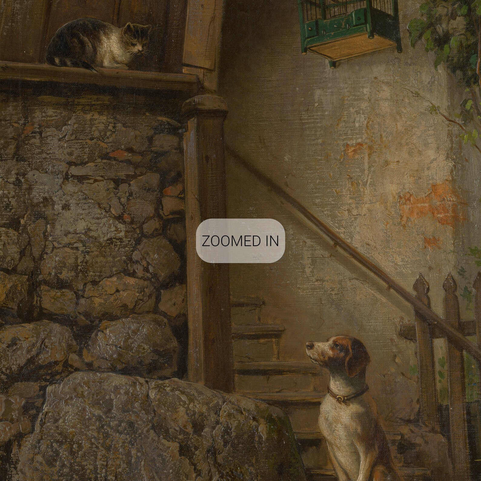 Eduard Majsch, Im Hund und Katze, 1882 Wanddekor, Premium