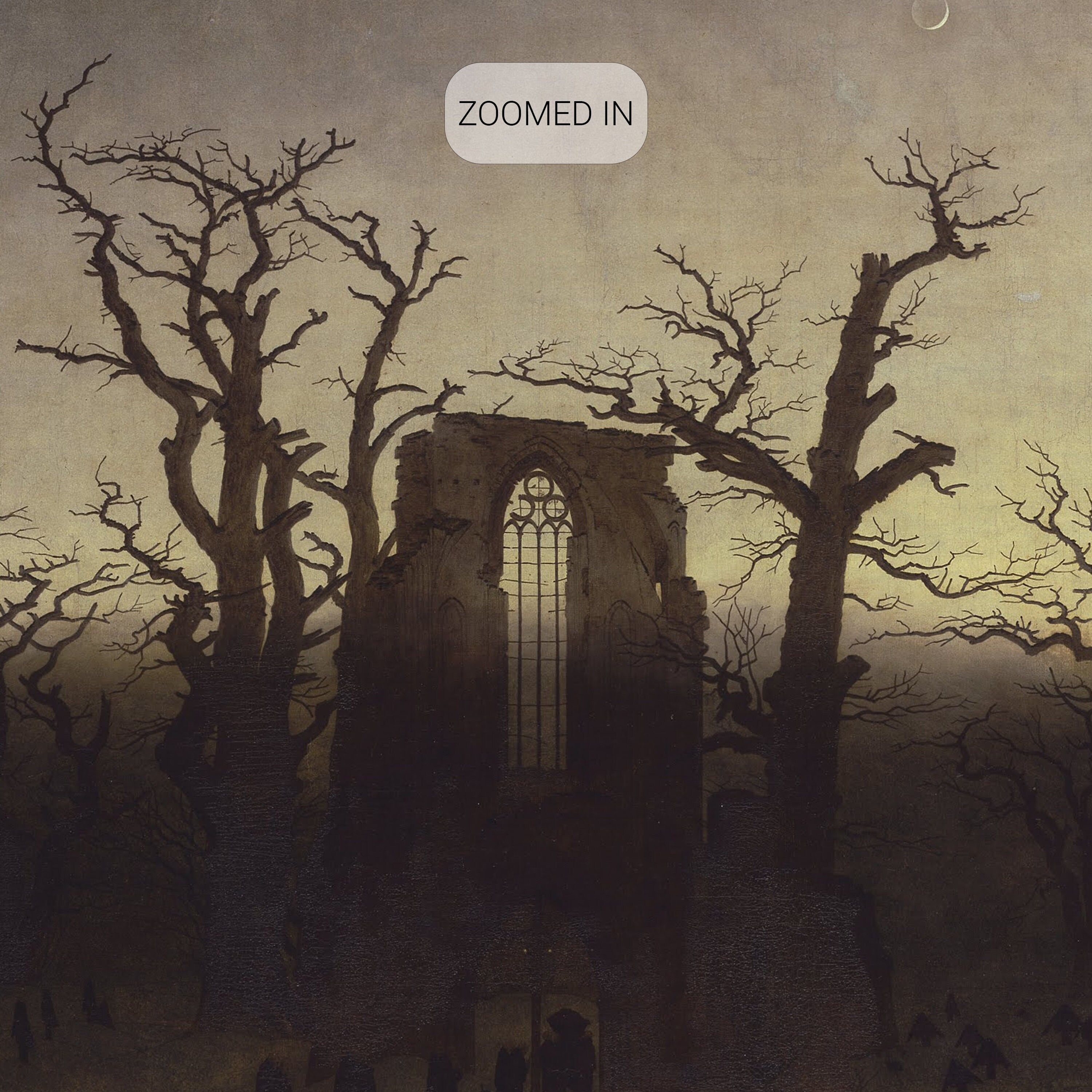 Abbey Among Oak Trees Caspar David Friedrich, Abbey Among Oak Trees, 1810, Living Room Wall