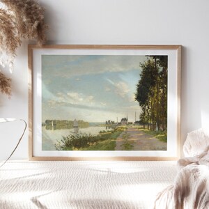 Claude Monet, Argenteuil, 1872, Living Room Wall Décor, Premium Canvas Paper, Vintage Wall Art, Fine Art Paintings Reproductions TOP-430