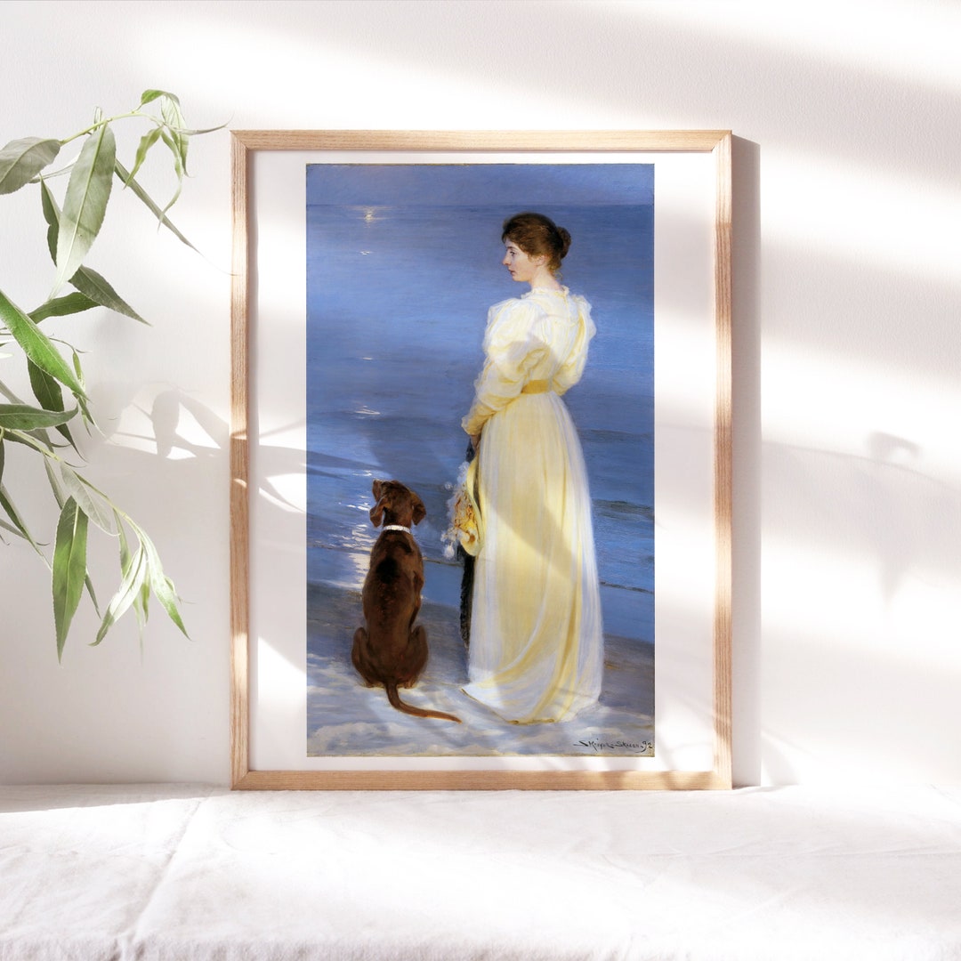 Peder Severin Kroyer Summer Evening at Skagen 1892 Fine Art - Etsy