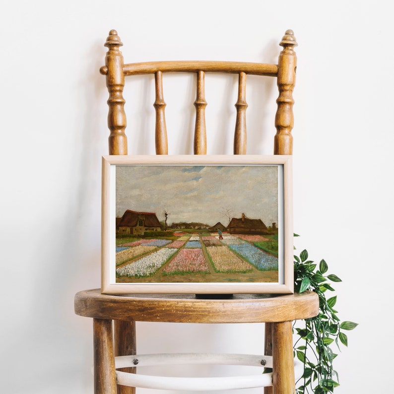 Vincent Van Gogh Flower Beds in Holland 1883 Living Room Etsy