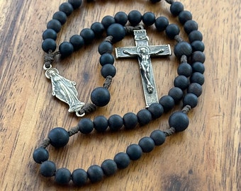 NEW! Mother Most Pure Rosary, Bronze and Wood Rosary