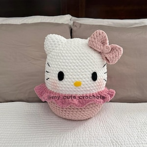 PDF | Eng-Spa Squish Kitty Plush crochet pattern  | Cute Squish Kitty PDF | Amigurumi Tutorial | Patron