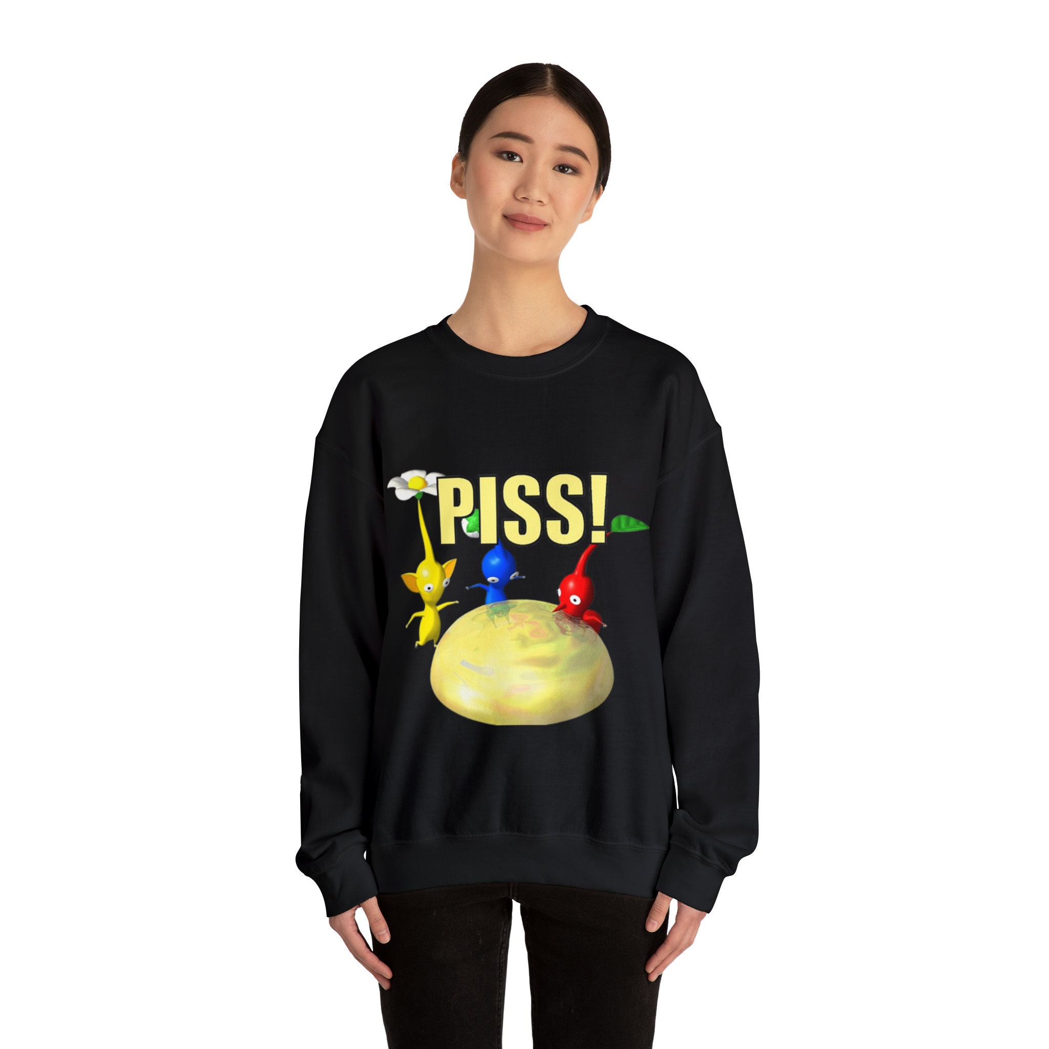 Pikmin PISS Funny Sweatshirt - Etsy