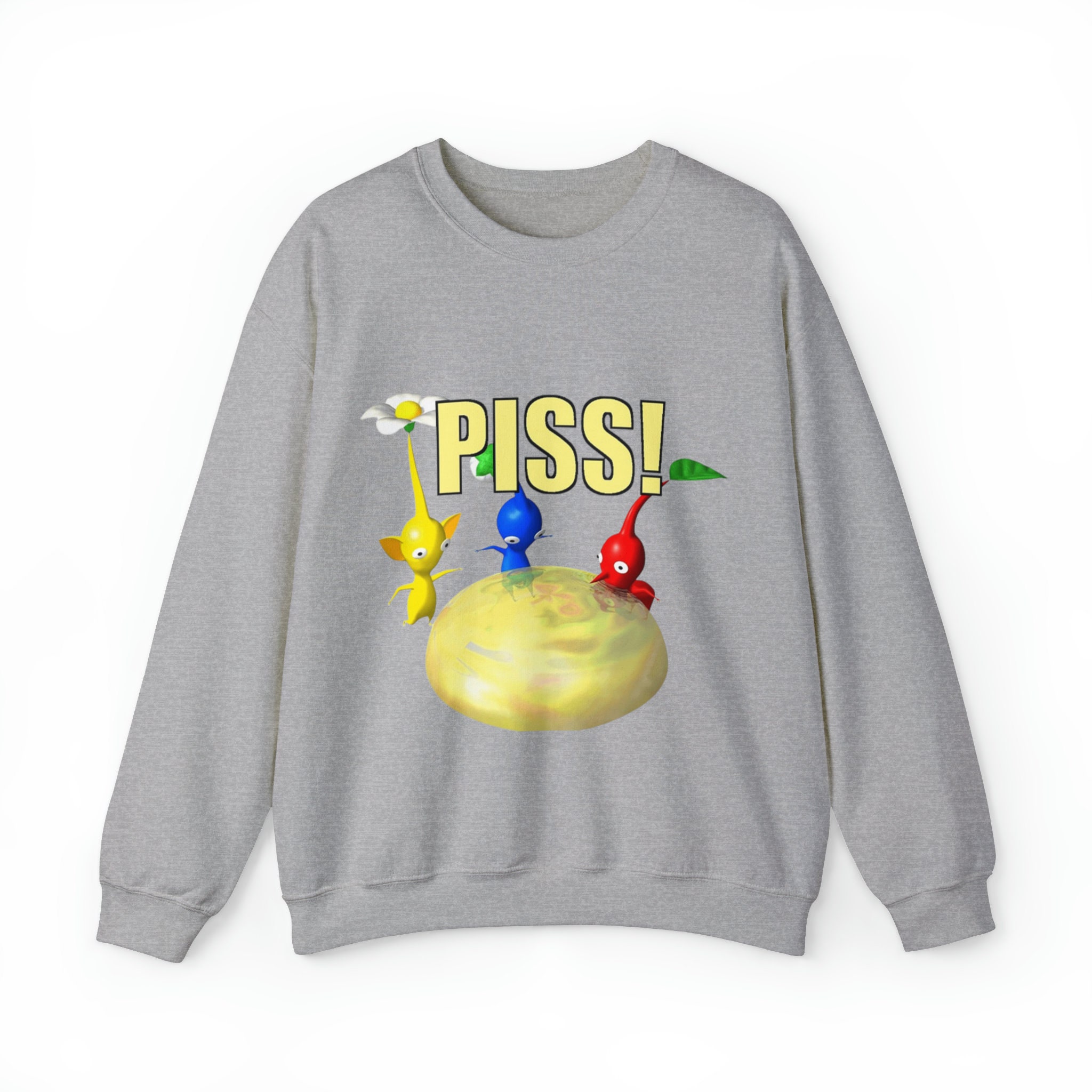 Pikmin PISS Funny Sweatshirt - Etsy
