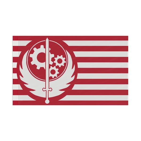 Fallout Brotherhood of Steel Flag (Red)