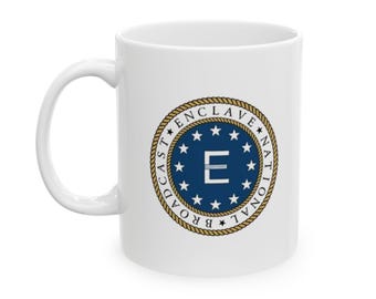 Taza de cerámica de Fallout Enclave (325 ml y 430 ml)