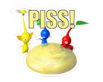 Pegatina Pikmin PISS