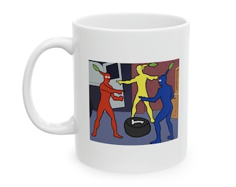 Pikmin Pointing Meme Ceramic Mug 11oz