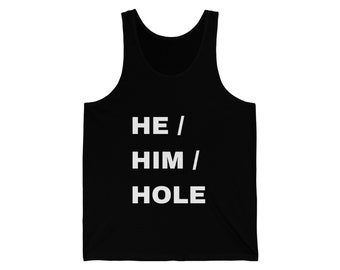 Camiseta sin mangas ÉL/ÉL/AGUJERO