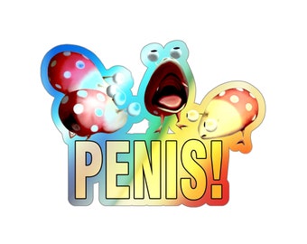 Pegatina holográfica de bulbo de pene de Pikmin