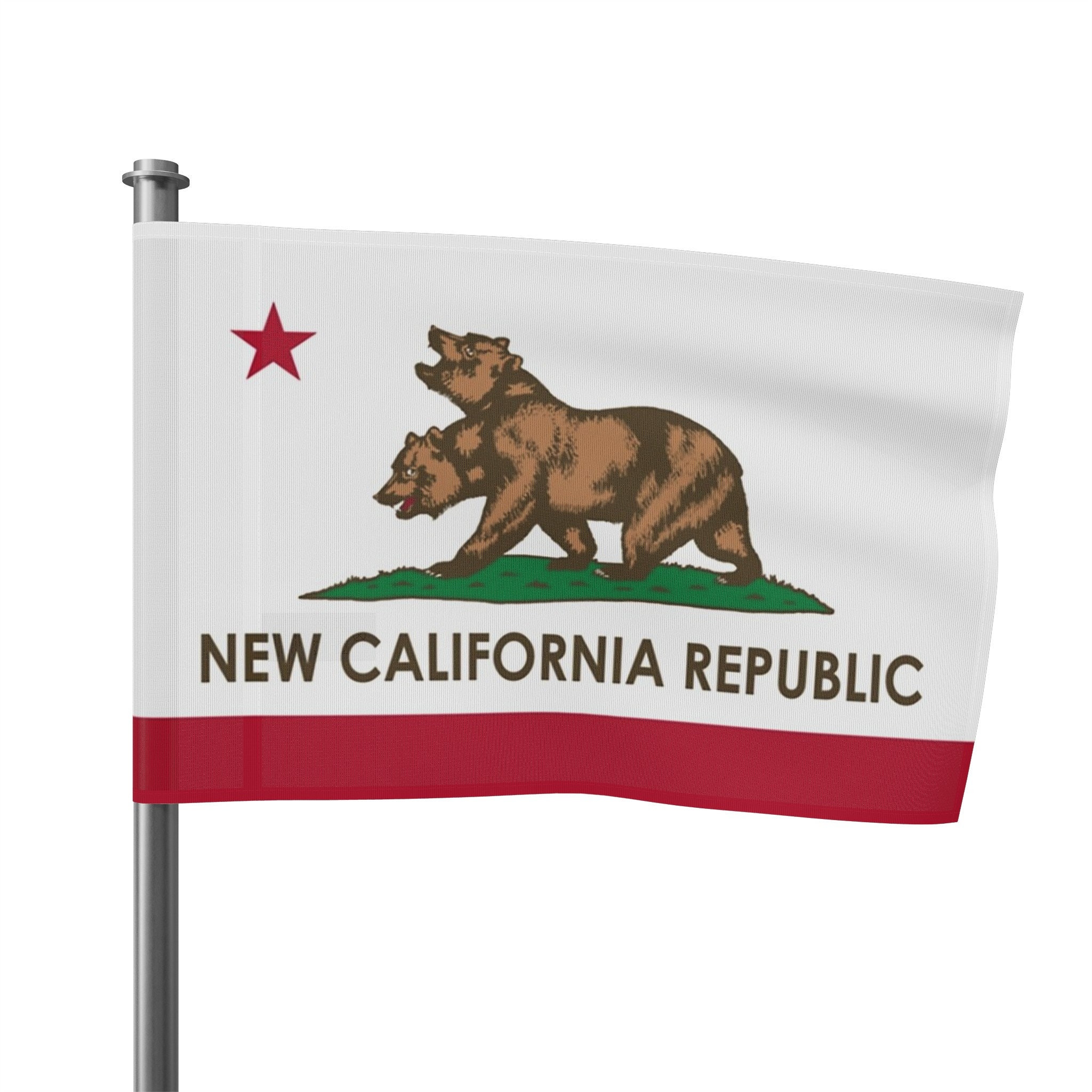 Toppa Termoadesiva Bandiera Della California, 7,5x4,9 Cm, Ricamo USA, Per Giacca E Zaino