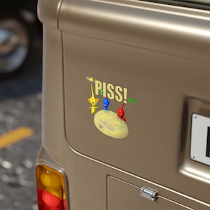 Pikmin PISS Car Sticker