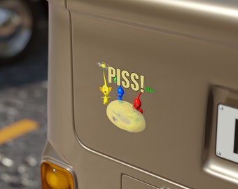Pikmin PISS Car Sticker