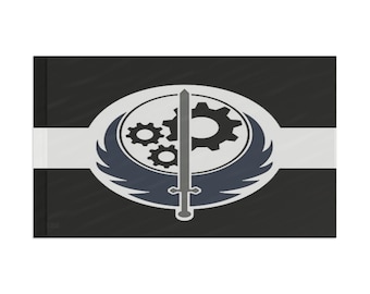 Fallout Brotherhood of Steel Flag (Black)