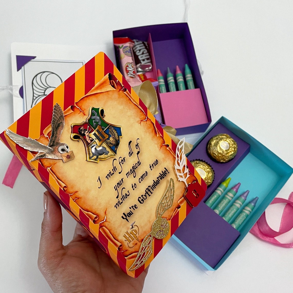 Coloring Box Any Theme Personalized Party Favors Unicorn - Etsy