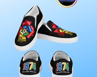 OES 1874 slip-on canvas shoes