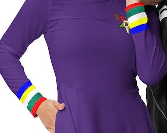 OES Past Matron Purple midi dress