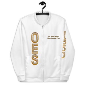 OES /Eastern Star Jacket - Style #2 white & gold - 1850 / 1874