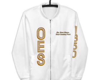 OES /Eastern Star Jacket - Style #2 white & gold - 1850 / 1874