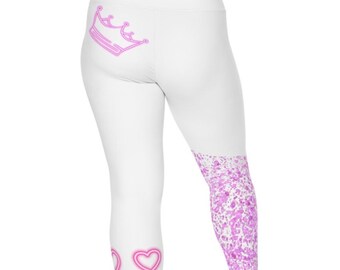 Plus Size Pink Fun Leggings / sizes 2x-5x