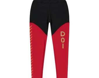 DOI Slimming  lift & sculpt  Leggings Red, no show coverage