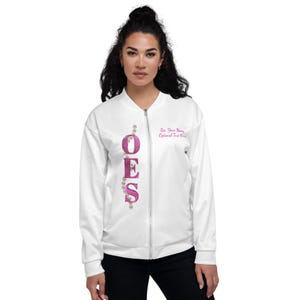 OES White and Pink Jacket Member or Matron Star & 1850 / 1874