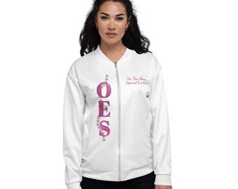 OES White and Pink Jacket Member or Matron Star & 1850 / 1874
