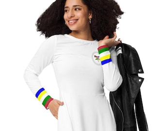 OES Matron White Midi Dress Style #2